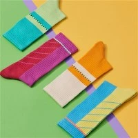 Tất cotton Jacquard thể thao cho bắp chân giữa
